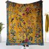 Cozy and Soft Fleece Throw Blanket Featuring Adorable Cats and A Floral Sofa Bed or In The Living Room It'S Warm and Comfortable