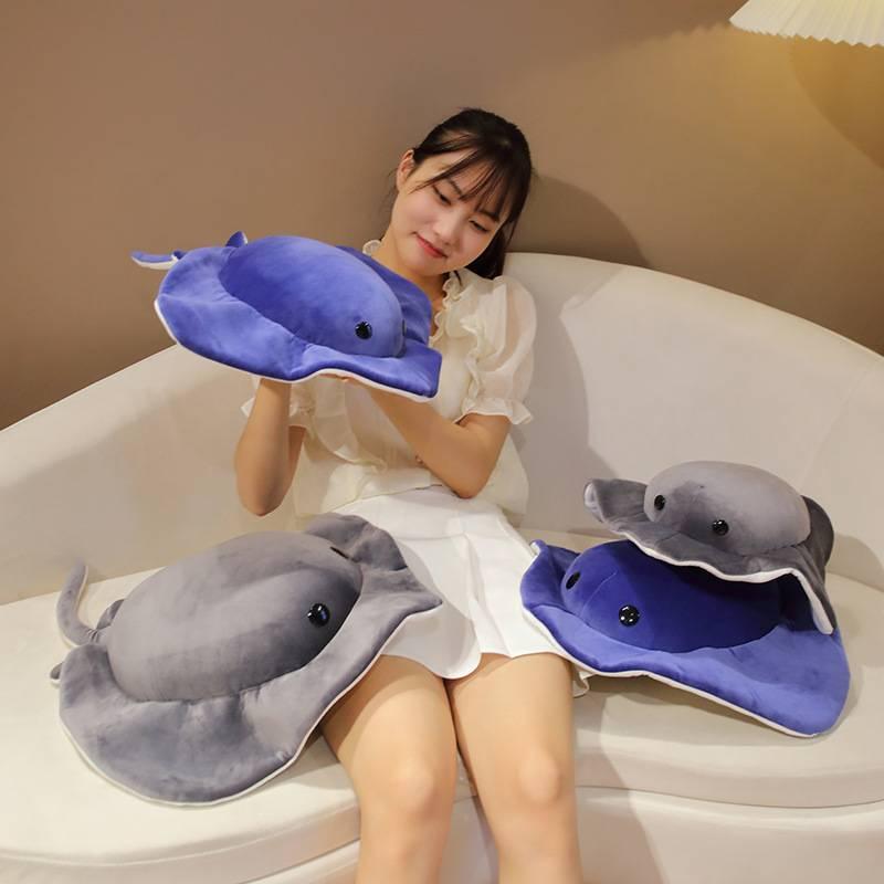 New 2023 Pop Bear Ocean Series Fish Stingray Plush Toy Doll Pillow For Kids