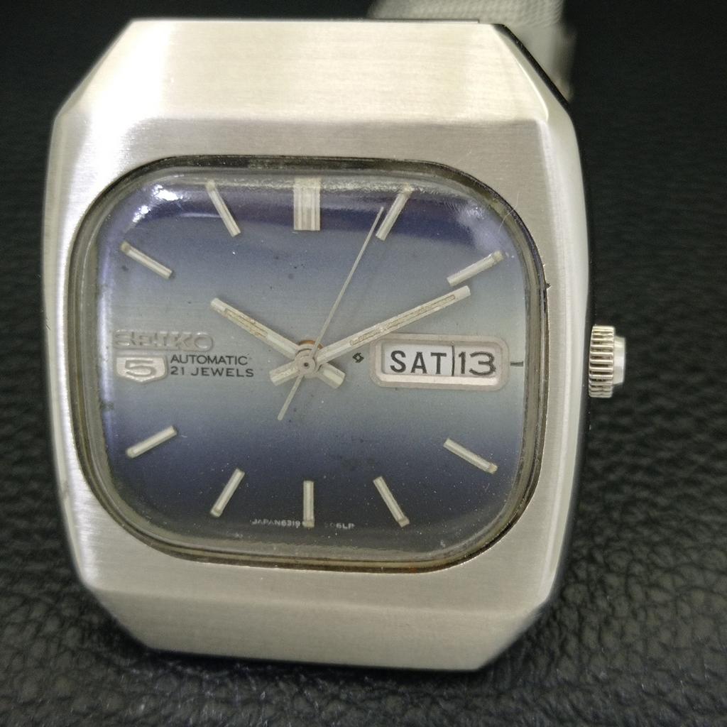 Seiko 5 AUTOMATIC JAPAN 6319A MENS VINTAGE ORIGINAL DIAL WATCH A702391-5 R124-a702391