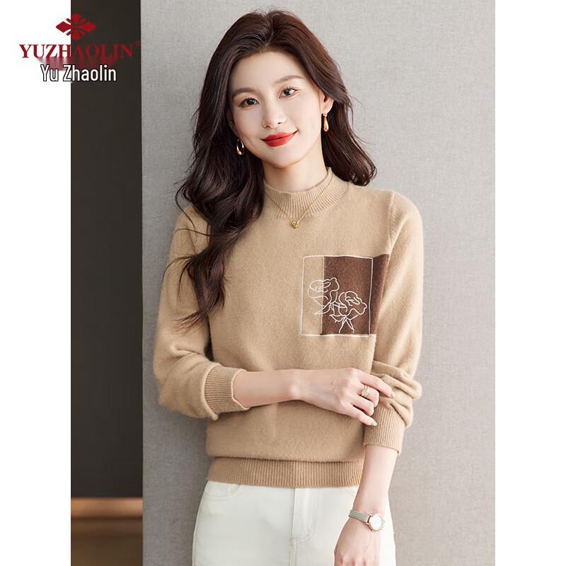 Yu Zhaolin Women's Casual Long Sleeve Knit Sweater