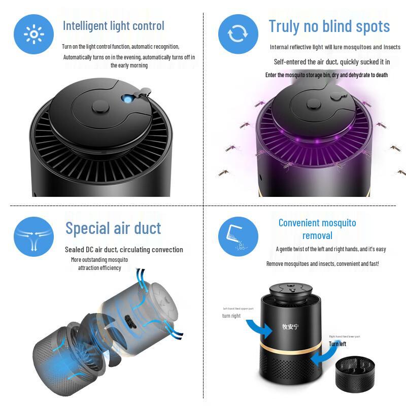 Smart Light Control Plug-in Mosquito Killer Lamp