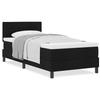 VidaXL Lit boxspring avec matelas noir 90x200 cm en tissu 3338582