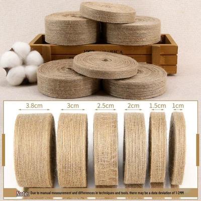 Handmade Burlap Jute Ribbon for DIY Bows and Hair Accessories