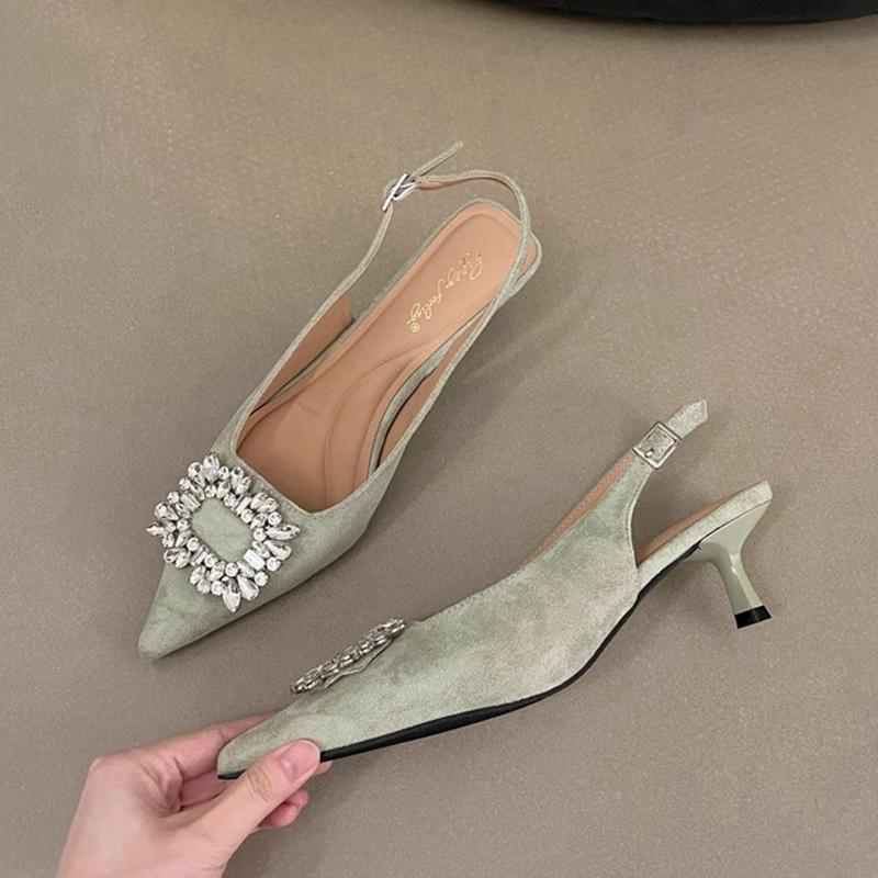 

Мода SUOJIALUN 2024 Лето Новый Бренд Женские Сандалии Мода Узкий Ремешок Дамские Элегантные Гладиаторские Туфли Уличные Платье Шлепанцы Сандалии Обувь 35 зелёный