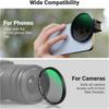 NEEWER 67mm Phone CPL Filter with Cold Shoe Clip HD Circular Polarizer Lens Filter Accessories For Android Samsung iPhone 6