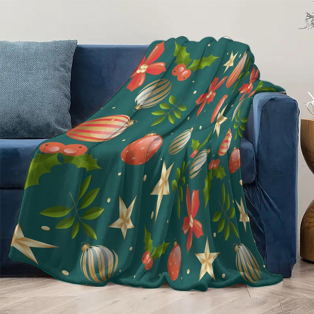 Tuniu Soft Plush Throw Blanket Decorative Sofa Bed Room Cushion Cover Floral Pattern Warm Cozy Throw Blanket