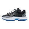 Li Ning Youth  Childrens Non-Slip Shock Absorbing Wear-Resistant Rebound Low-Top Basketball Shoes Kids sneakers Black Gray YKBR078-7