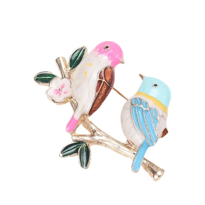 

Unique Enamel Bird Brooch Decorative Clothing Dress Pin Alloy Jewelry Accessory For Clothing Decoration Gift