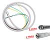 Nigf 2/4 Hole Dental Silicone Hose With Fitting For High/Low Speed Air Turbine Handpiece Dental Chair Accessories