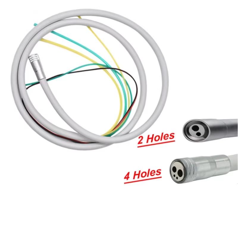 Nigf 2/4 Hole Dental Silicone Hose With Fitting For High/Low Speed Air Turbine Handpiece Dental Chair Accessories