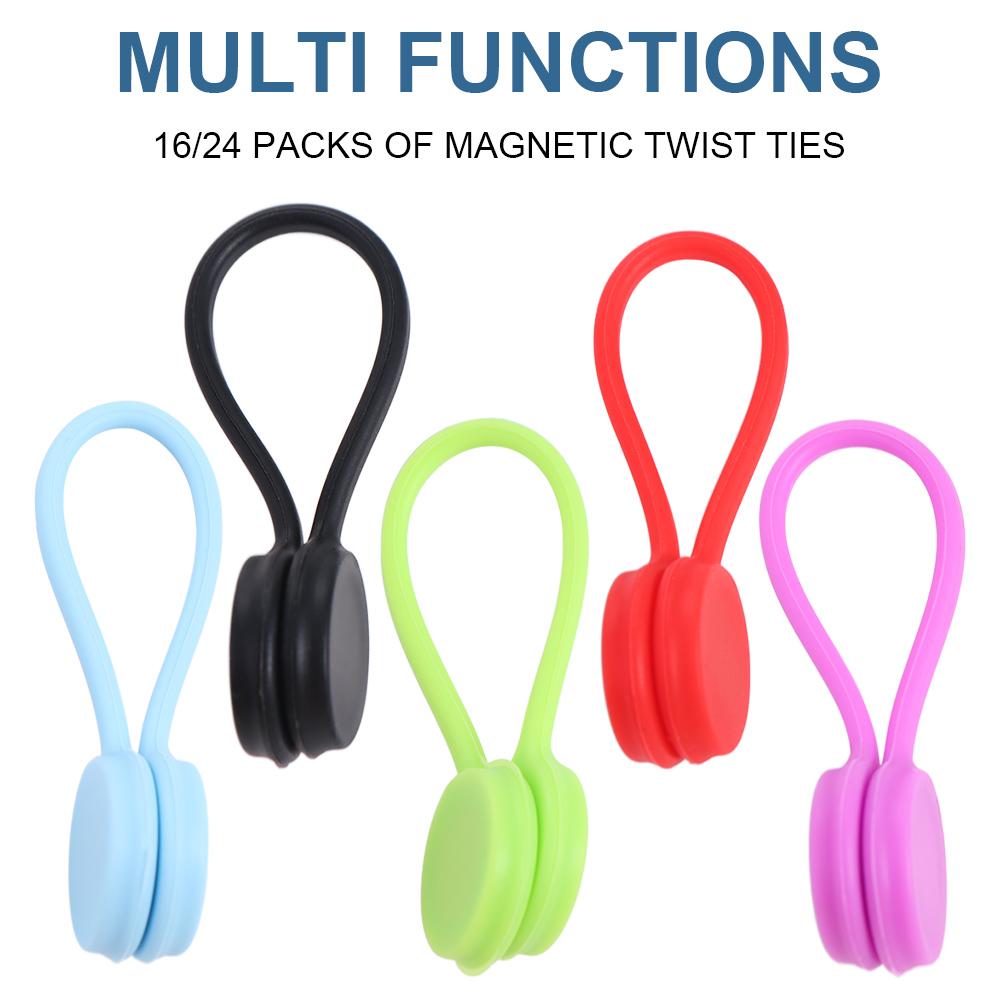 5PCS Magnetic Fabric Huggers Colorful Cable Ties Magnetic Clips Set Fabric Clips Set  Sewing