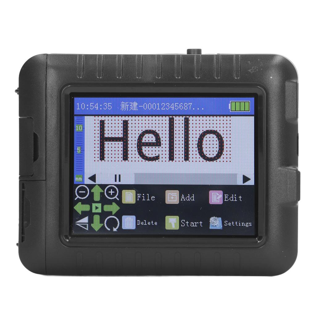 Φορητός Εκτυπωτής Inkjet 3.5in LED Οθόνη Αφής 4 Πυρήνων CPU Επαναφορτιζόμενος Εκτυπωτής Κωδικών για Εκτύπωση