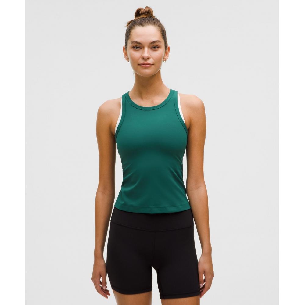 

Lululemon Align Waist Length Racerback Tank Top Storm Teal 0