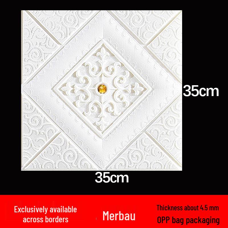 Wasserdichte selbstklebende Schaumstoff-Sticker für Decke & Wand - Feuchtigkeitsbeständige Dekorations-Tapete