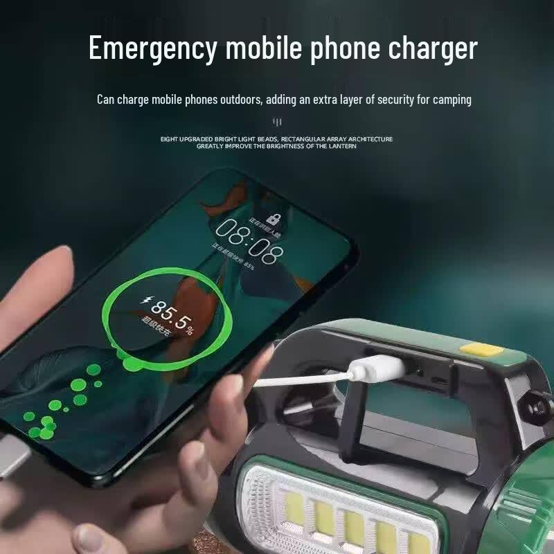 Lishi High-Power Solar Rechargeable Flashlight