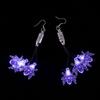 Jewelry Electric Luminous Halloween Pendant Spider Ghost LED Skull Earrings Shiny Black Cat Pumpkin Dangle Ear Clips Unisex