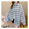 Navava Men Casual Check Thin Long Sleeve Shirt Nb1929