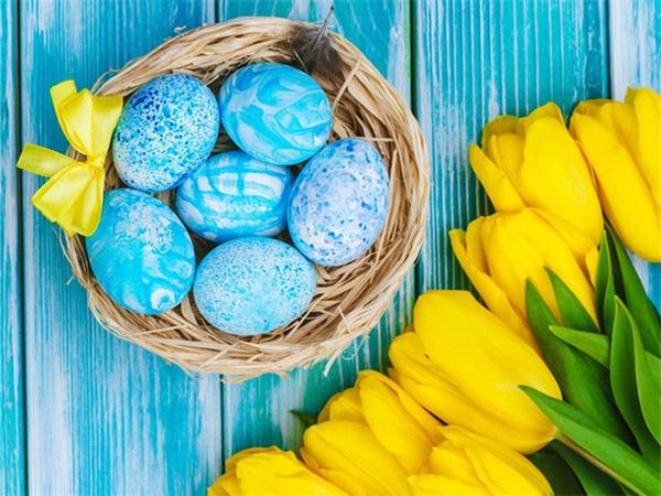 

5d Diy Алмазная картина Мозаика Пасхальное яйцо Полная квадратная/круглая мозаика Вышивка Тюльпан Цветок Кристалл Настенное искусство Full Round 20x30CM