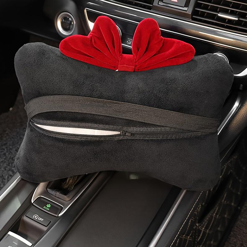 1pc Car Creative Bow Style, Comfortable and Soft Single Seat Headrest and Single Bow Shoulder Protector, Choose According to Your Preference