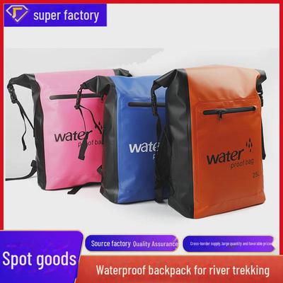 Sac à dos d'extérieur imperméable en PVC résistant à l'usure de 25 L pour le rafting et la natation