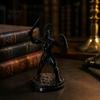 Detailed Muscle Armor Figurine 3D Printed Female Gladiator Statue, Spartan Woman Warrior with Collectible Statue Shield, Historical Desktop