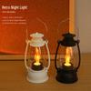 Retro Swing LED Candle Hurricane Lamp - Bedside Night Light & Decorative Atmosphere Ornament