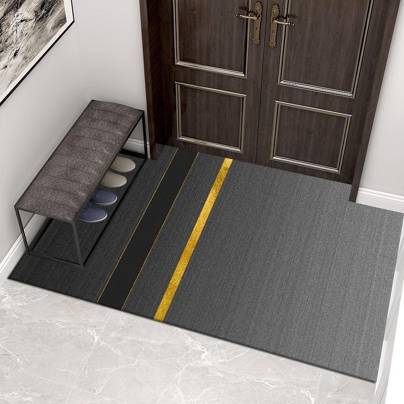 Europe Style Geometry Stripe Carpet Living Room Sofa Bedroom Study Kitchen Entrance Door Mat Non-slip Fashion Home Decor Rug