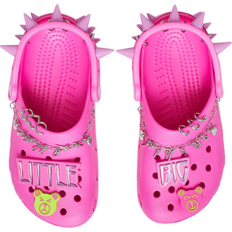 LittleBig X Crocs Classic Clog EVA Cut-out Fashion Platform Sandals Unisex Pink