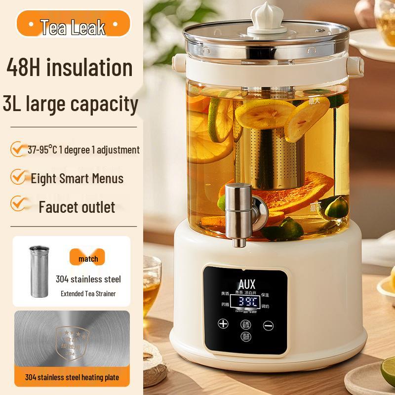 Zhigao Multi-functional Stewing & Cooking Tea Kettle - Large Capacity Household Flower Teapot