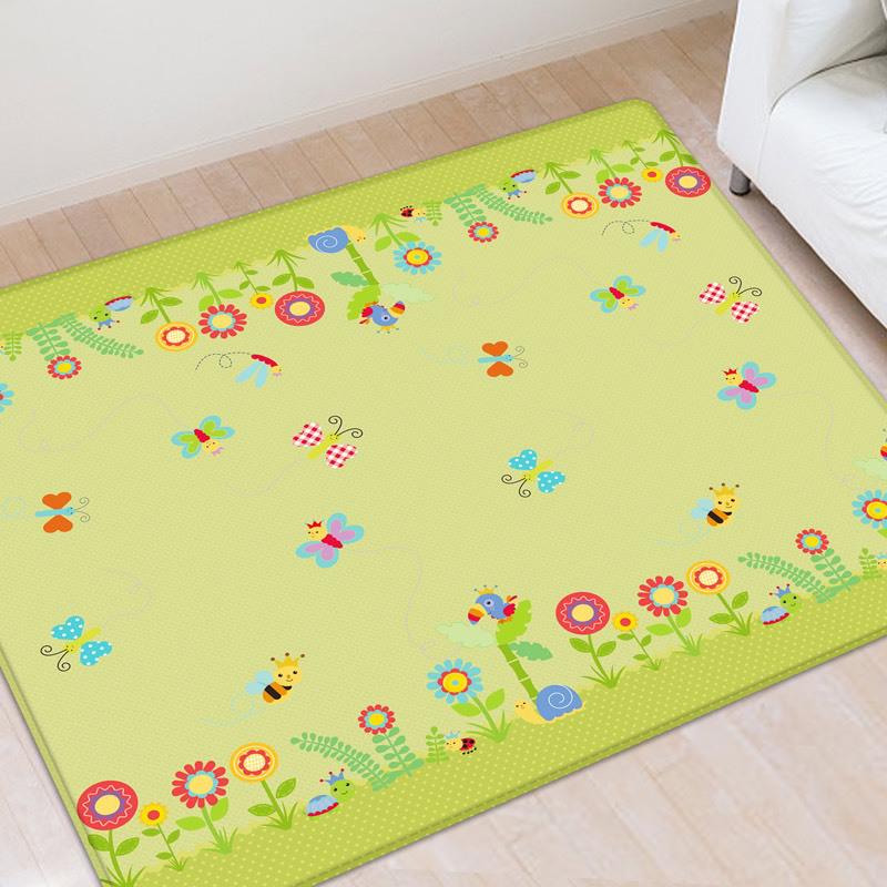 Huaying Foldable Thickened Infant Crawling Mat - Children's Foam Floor Mat with Edging