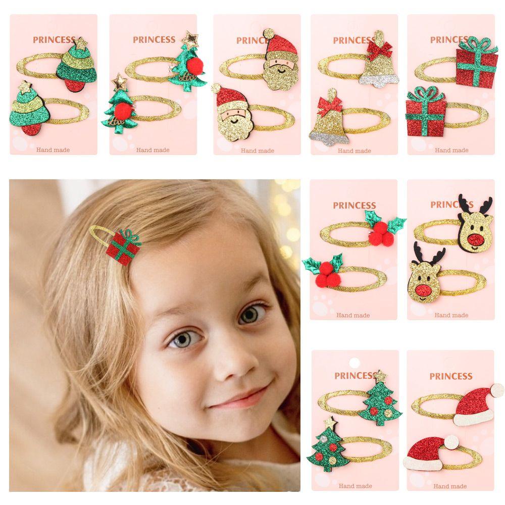 

Cartoon Hair Accessories Girls Christmas Hair Clips Barrettes Hairpins Headband