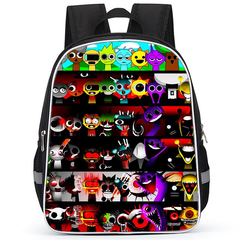 Rhythm Box Sprunki Hra Anime Batoh Studentský Školní Taška Počítačová Taška