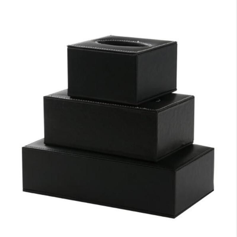 Creative PU Leather Car Tissue Box