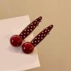 2pack Stylish Heart Shape Hair Clip Colorful Hair Barrettes Trendy Comfortable Hairpin Hair Accessories