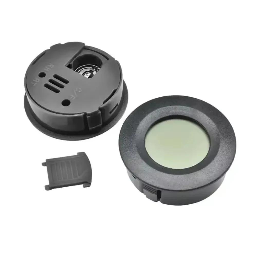 2/4 Pcs Mini Hygrometer Thermometer Fahrenheit or Celsius Meter Digital LCD Monitor Indoor Room Round Humidity Temperature Gauge