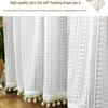 Horizontal Wardrobe Curtain with Rail - Sheer Dust Cover & Decorative Pull, No-Drill Installation.
