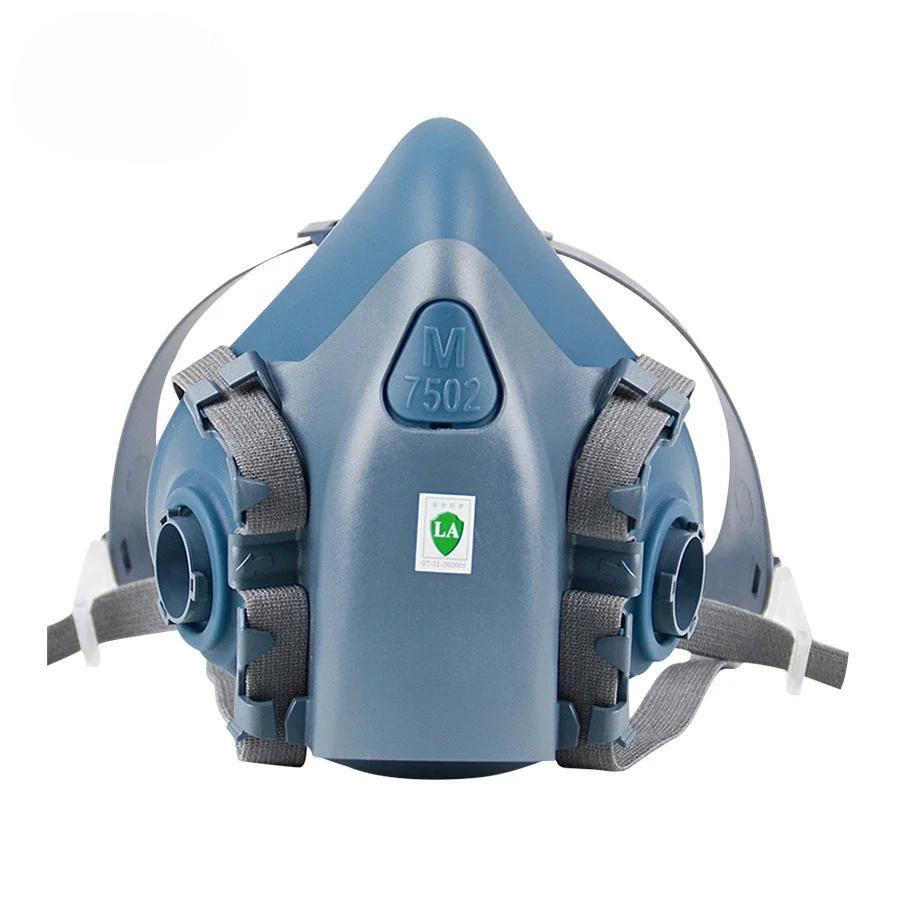 

17 в 1 3 м 7502 Пылегазовый респиратор Половина лица Пылезащитная маска для окраски Распыление органического пара Химический газовый фильтр Безопасность труда