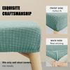 Stool Covers 1-Pack Elastic Square Chair Slipcover Removable Washable Dust Protector Dressing Stool Ottoman Bench Seat Cover