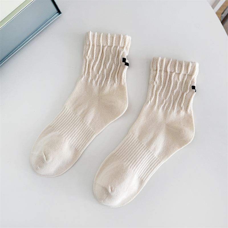 Cityboy Unisex Smiley Face Mid-Tube Socks - Trendy Korean Skater Style