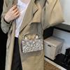 Fashion niche acrylic candy color women's box bag 25 spring new ice crack commuter shoulder messenger bag