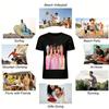 K-pop Boy Group Print Casual Top Fan Support Loose Breathable Unisex Daily Wear Pure cotton T-shirt