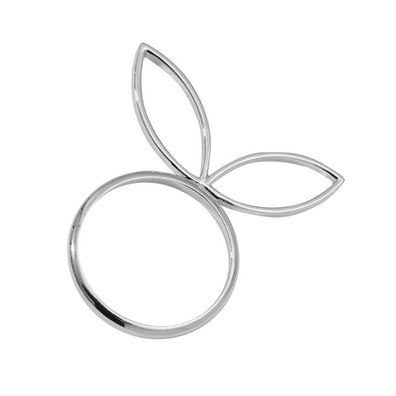 Pack of 6 Cute Napkin Rings Easters Ear Shape Napkin Holder Metal Napkin Jewelry Sophisticated Platings Accessorys