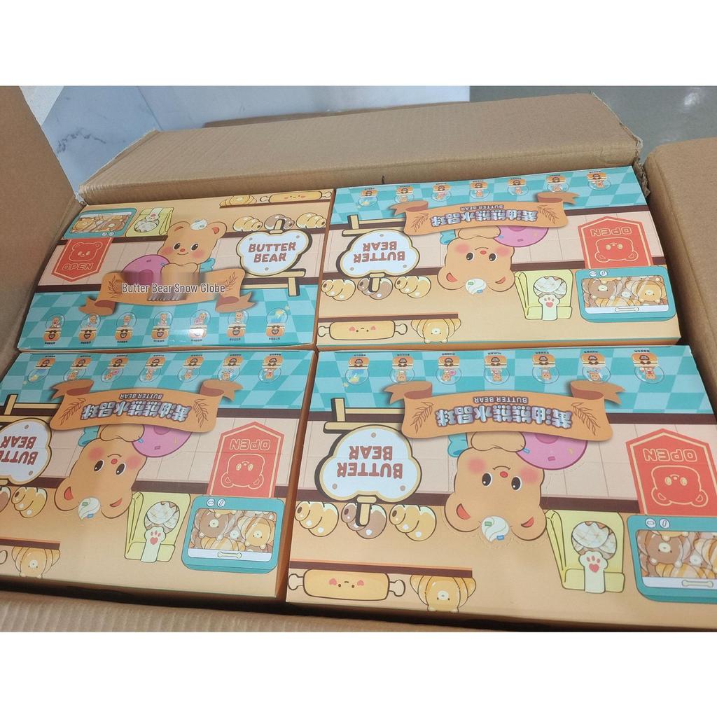 New Butter Bear Crystal Ball Toy: Trendy Blind Box Desktop Ornament for Douyin Live Streaming