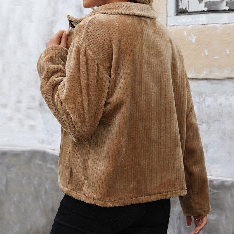 Ethnic Patchwork Plush Zip Cardigan - Fall/Winter 2025