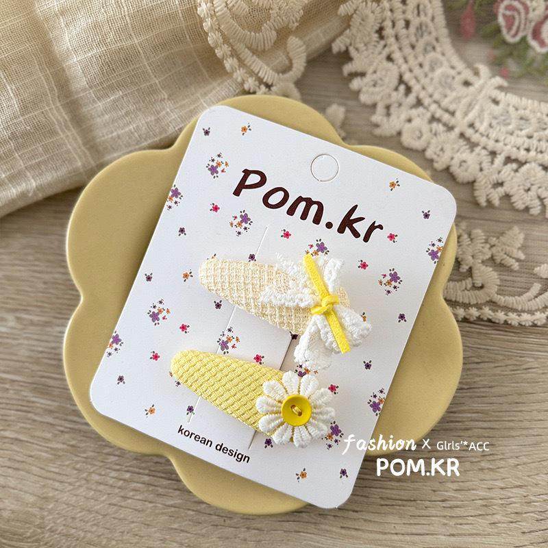 Plaid & Solid Color Korean Hair Bows - Girls' BB Clips and Hairpins