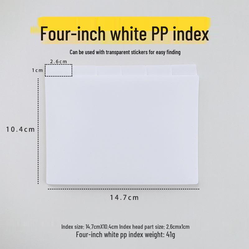 Retro Extra Large 4-Inch Desktop Index Cards with Horizontal Line Sticky Notes, 230g Thick Cardstock