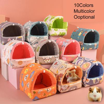 Hamster Yuvası Baskı Yarı Kapalı Yumuşak Büyük Alan Sıcak Tut Pratik Fil Desen Hamster
