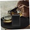 OFFSCH Metal Tea Canister, Black, Square, Tea Canister, Storage Container, Coffee Can, Airtight, Small, Square, Tea Canister, Tea Can, Snack Can, Iron
