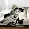 Betty Boop Print Blanket - Soft & Comfortable, for Bedroom, Travel, Sofa, Home Decoration - Birthday Christmas Gift for Friend