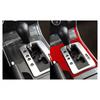 Red Carbon Fiber Car Central Gear Shift Panel Sticker For Mazda 6 2006-2008 LHD